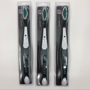 Philadelphia Eagles NFL Adult MVP Toothbrush - Set of 3